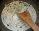 かにと生サーモンの北国クリームパスタ☆作り方5写真