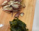 超簡単みょうがワカメの白だし梅そうめん作り方1写真