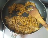 キャベツと挽き肉のカレー炒め作り方4写真