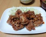 サクサク鶏の唐揚げ　ねぎソースをかけて作り方9写真