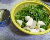 鯖缶で☆里芋&春菊の鯖汁作り方1写真