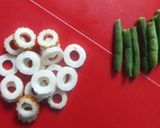 お弁当に❀いんげんとちくわのナムル♬作り方1写真