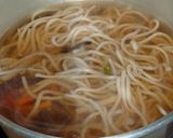 お肌ツルツル、野菜蕎麦　コンソメ味。　作り方3写真