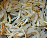 食感にやみつき☆蒟蒻とレンコンのきんぴら作り方4写真