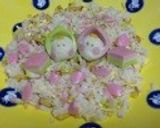 伊達巻とピンクかまぼこだけ！ひな祭り寿司作り方7写真