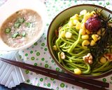 茶の香り❀　お箸で食べるつけパスタ。作り方14写真