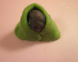 米粉のおから餅で練りきり♫お雛様作り方4写真