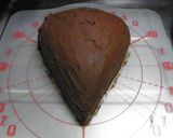 3D立体＊チョコのハリネズミ ケーキ♪作り方8写真