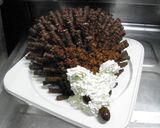 3D立体＊チョコのハリネズミ ケーキ♪作り方15写真