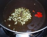 ✿豆板醤でペペロンチーノ風パスタ✿作り方5写真