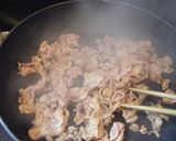 春が来た～豚肉と油揚げと春豆の黒酢炒作り方3写真