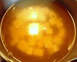 豆腐とのりの味噌汁(だしの素で)作り方4写真