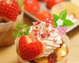 ひな祭りに❀苺のデコカップケーキ❀作り方11写真