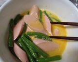 お魚ソーセージ簡単オープンオムレツ☆朝食作り方1写真