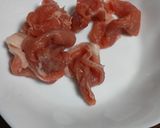 豚バラと根菜（蓮根＆ごぼう）の丼♡作り方1写真