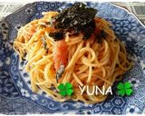 明太子スパ✿ with 韓国のり作り方8写真