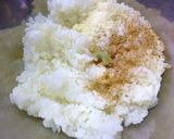 お茶漬け風　梅ワサビおにぎり作り方3写真