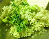お茶漬け風　梅ワサビおにぎり作り方5写真