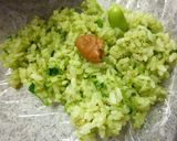 お茶漬け風　梅ワサビおにぎり作り方6写真