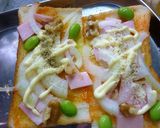 ハム×玉葱のトースト　スイチリ・マヨ風味作り方4写真