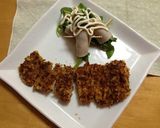 揚げないサクサクとんかつ作り方9写真