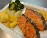 サーモンのクレイジーソルト風味作り方9写真