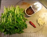 ■かんたん！豆苗のアンチョビ炒め■作り方1写真