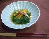 4分で♪料亭風 青菜の煮浸し〜七味の香り作り方6写真