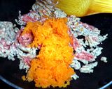 お弁当に★２色丼に★にんじんそぼろ作り方4写真