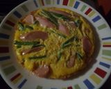 お魚ソーセージ簡単オープンオムレツ☆朝食作り方5写真