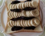 バナナとプルーンチーズトースト作り方3写真