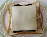 バナナとプルーンチーズトースト作り方4写真