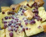 小豆とフルーツ　＊和風パンプディング＊作り方8写真
