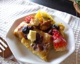 小豆とフルーツ　＊和風パンプディング＊作り方16写真