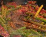 牛肉とアスパラのピリ辛味噌炒め作り方3写真