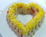 ﾊｰﾄ型で　ちらし寿司♡作り方7写真