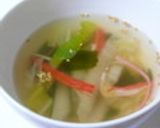 白菜とワカメの中華スープ作り方9写真