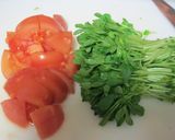 豆苗と山くらげのサラダ作り方2写真