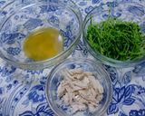 ヘルシー豆苗と鶏ささみのナムル❤おひたし作り方3写真