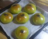 抹茶好きの餡子たっぷりあんパン作り方13写真