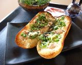 葱塩レモン×ツナのトースト　わさび風味作り方3写真