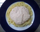 豆腐で♡♥明太子のクリーム風パスタ作り方4写真