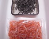 釜揚げ桜エビと塩昆布の炊き込みご飯作り方1写真
