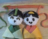 お弁当にひな祭りのお雛様を作り方6写真