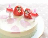 いちごでおひなさま❤デコレーションに…作り方5写真