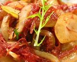 ■即席！コンビーフ＆玉ねぎのバター醤油■作り方4写真
