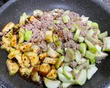 美活⭐︎簡単⭐︎トロ旨⭐︎ヘチマと豚ひき肉の味噌煮作り方5写真