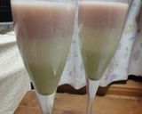 ひなまつり☆ひしもち風牛乳プリン作り方9写真