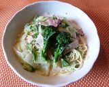 白菜とブロッコリーdeスープパスタ～♪作り方10写真