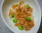 塩麹ご飯で　鮭梅わさび丼　～茶の香り作り方5写真